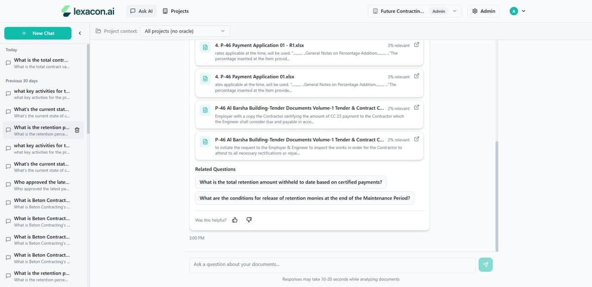 Search with cited answers